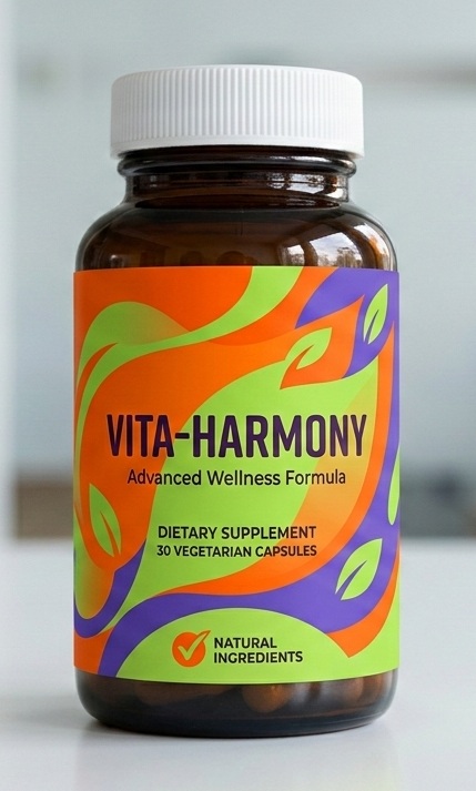 Vita-Harmony nutritional supplement bottle